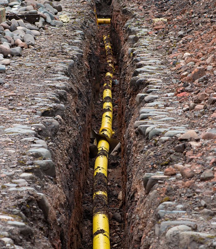 Gas Line Trenching