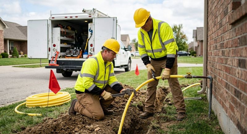 Gas Line Relocation in Columbus, OH