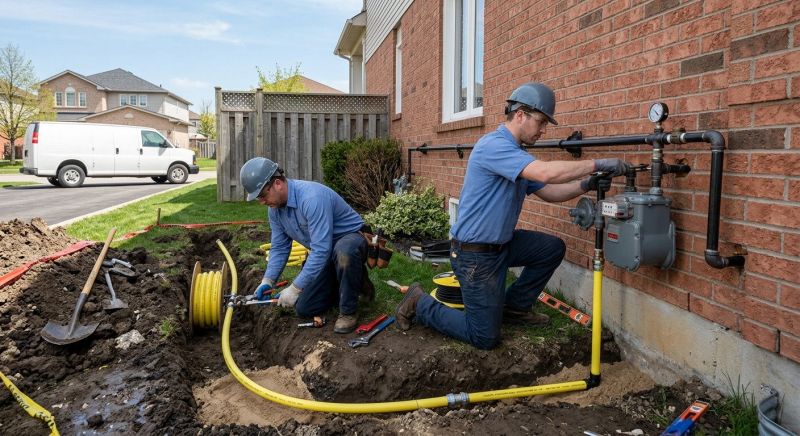 Gas Pipe Installation in Fredericksburg, VA
